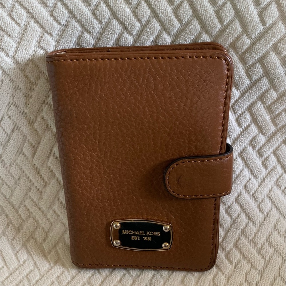Michael Kors Tan Leather Card Holder